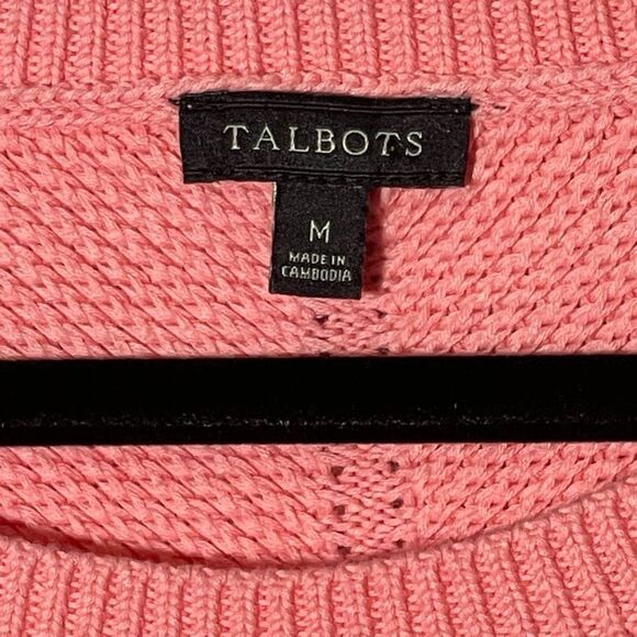 TALBOTS Coral Long Sleeve Sweater - Picture 8 of 9